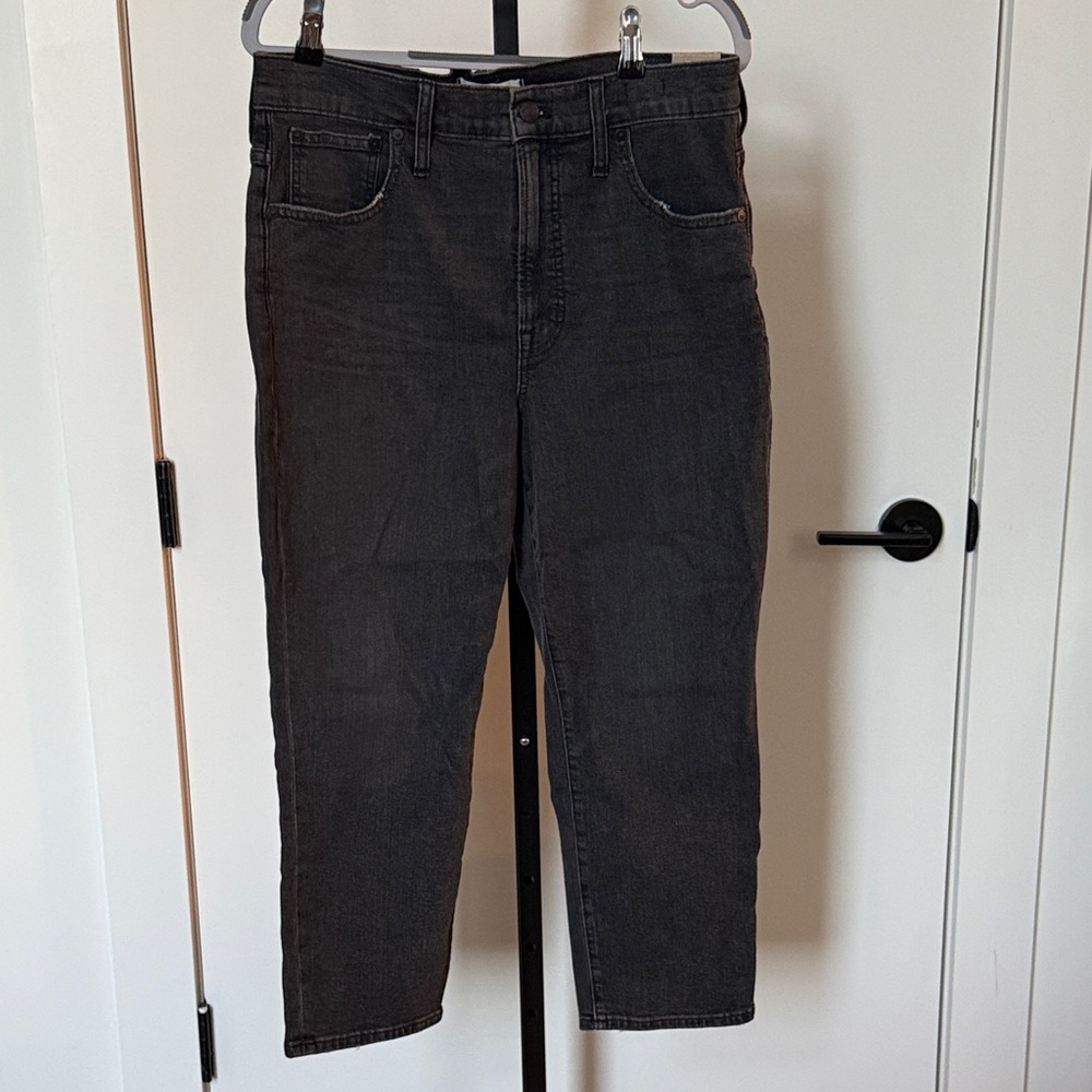 NWT Madewell Grey Women's Perfect Vintage Crop Jeans
